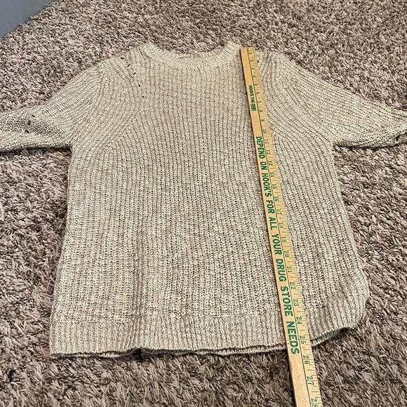 Mango basics crew neck tan knit sweater - Picture 5 of 5